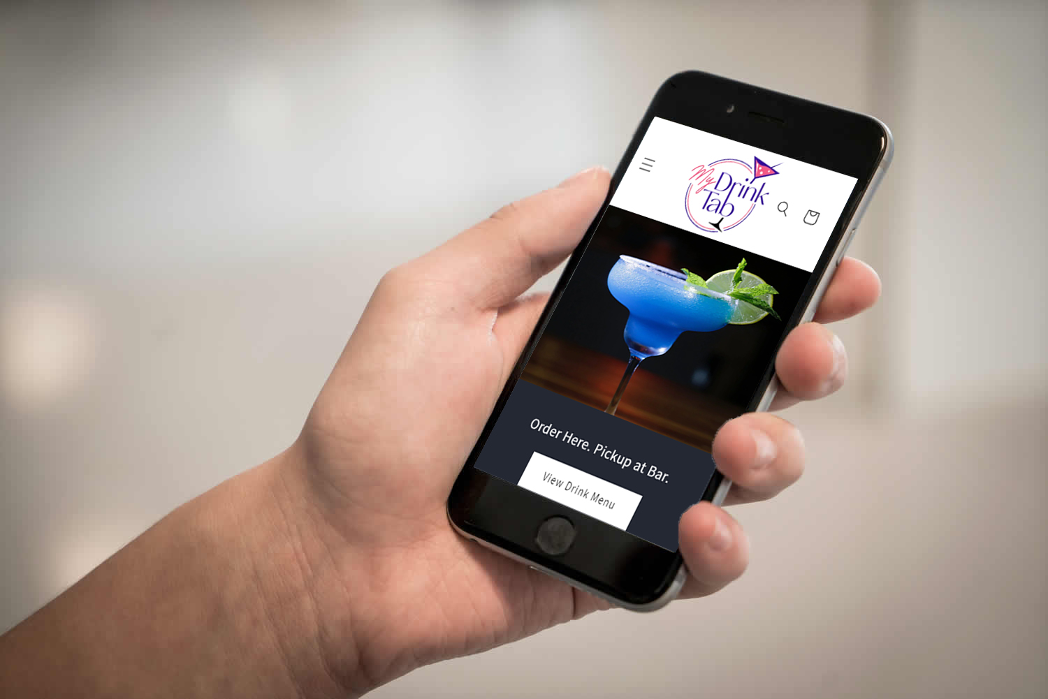 Early prototype of the app running on a phone
